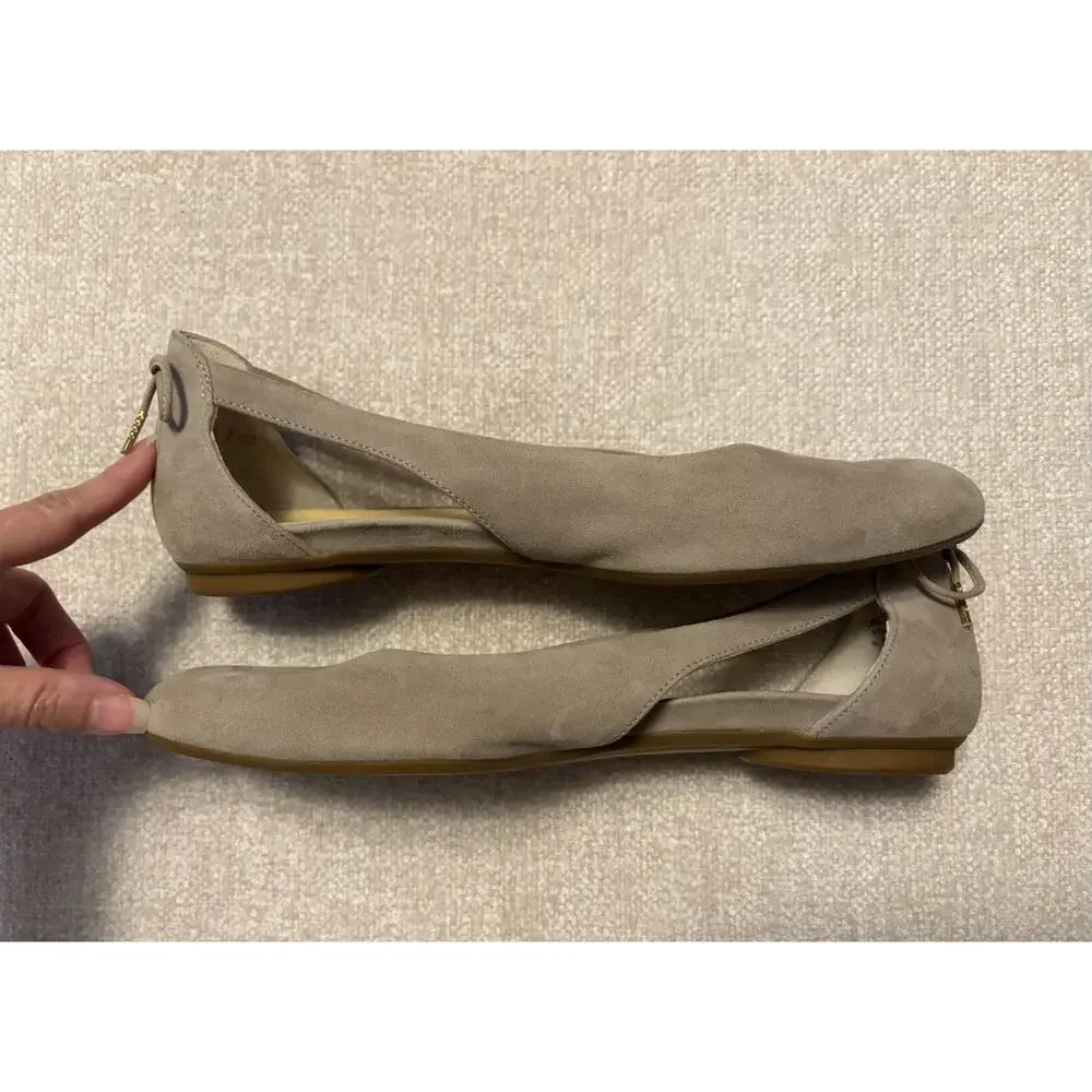 Paul Green Ballet Flats Womens Maureen Rosewood Natural Suede Slip On Size US 10
